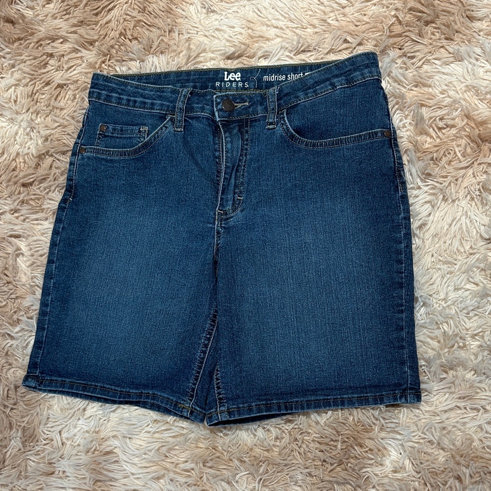 Lee Women's Blue Denim Shorts